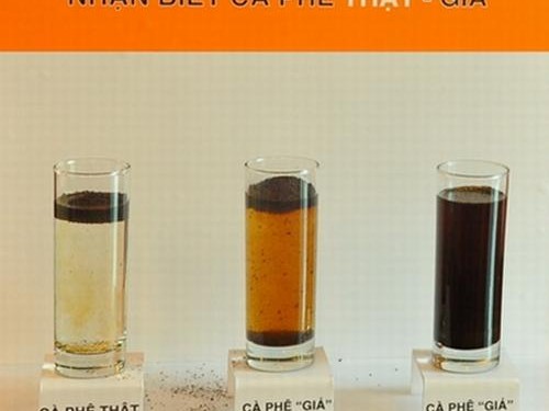 Phân biệt cà phê thật và cà phê hóa chất