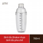 Bình Shaker nhựa - bình lắc pha chế (700ml)