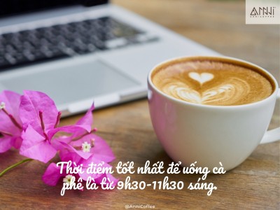 Thời điểm tốt nhất để uống cà phê là từ 9h30 đến 11h30 sáng